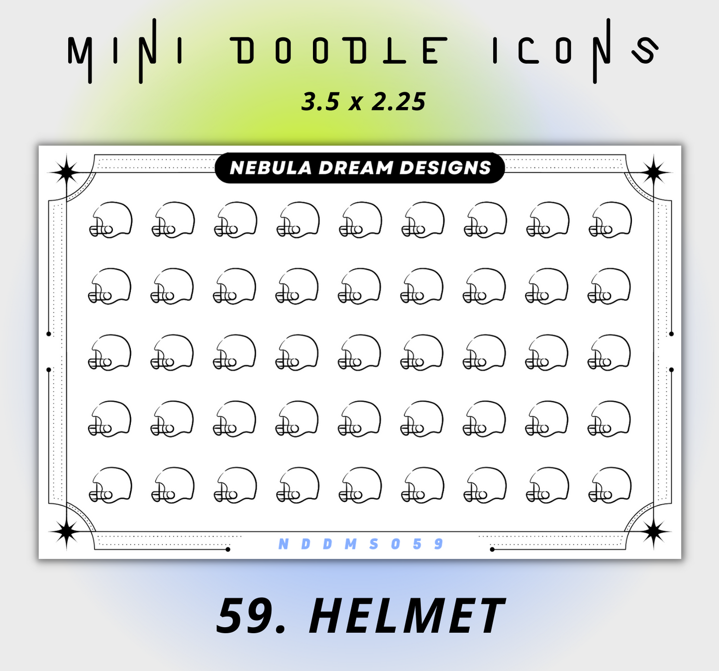 Mini Doodle Icon Stickers - 3rd Batch