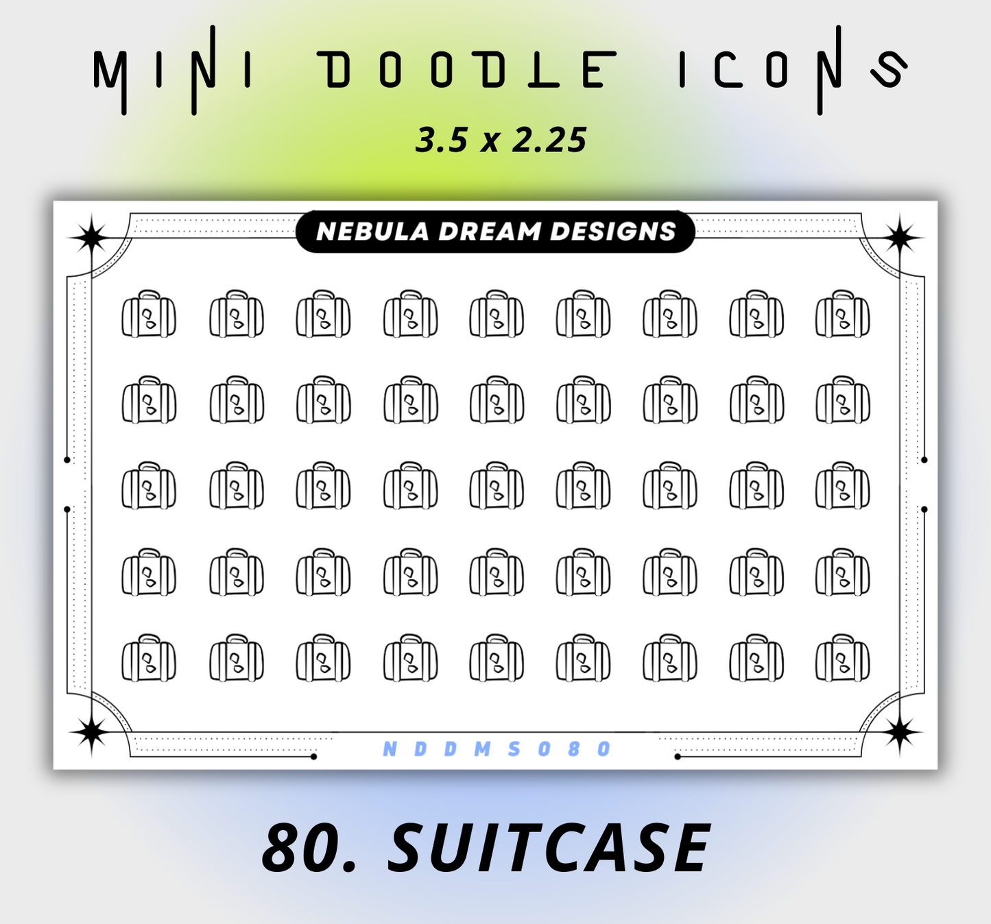 ✦NEW✦ Mini Doodle Icon Stickers - 4th Batch
