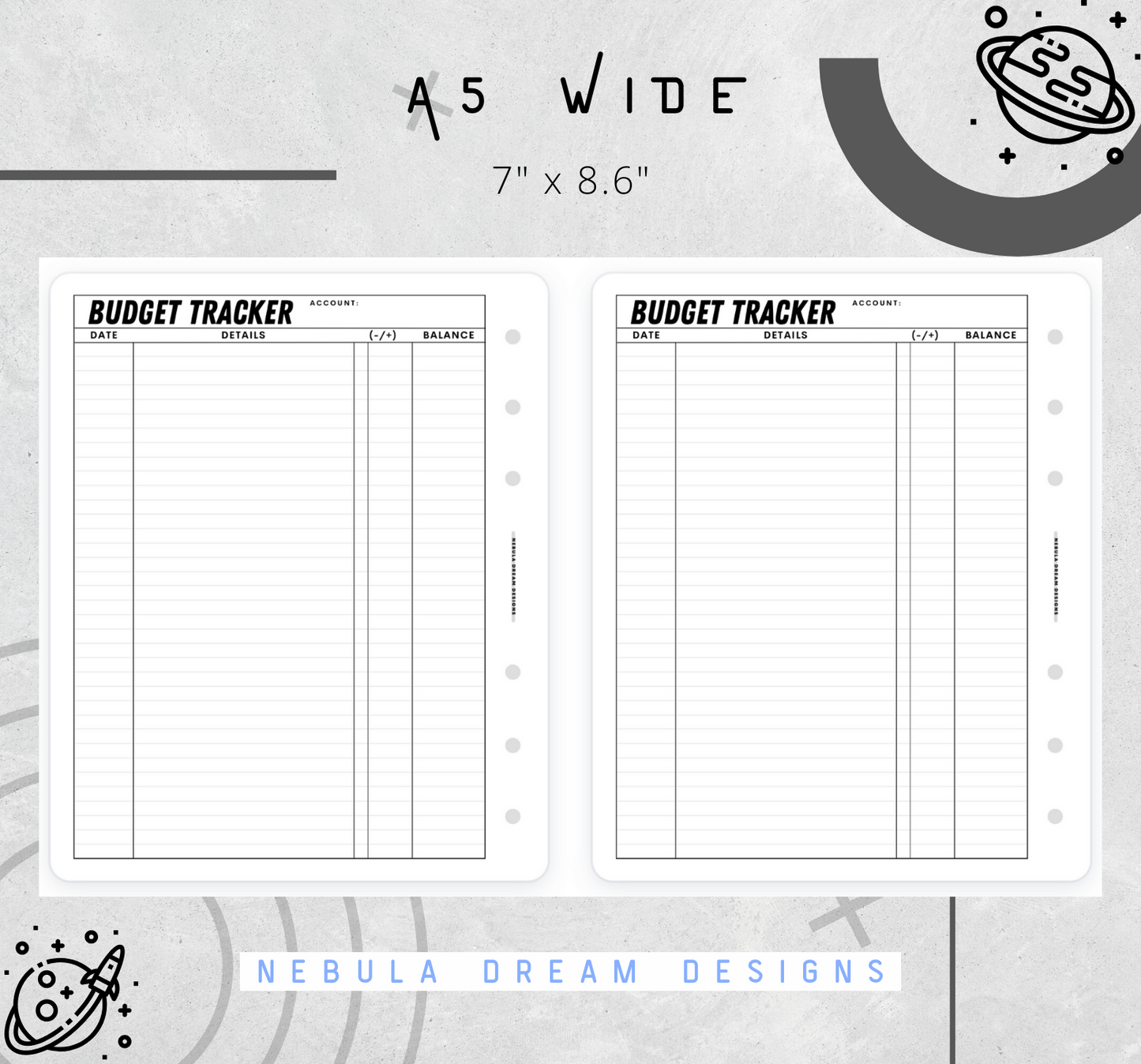 Nylo Inserts - Budget Tracker