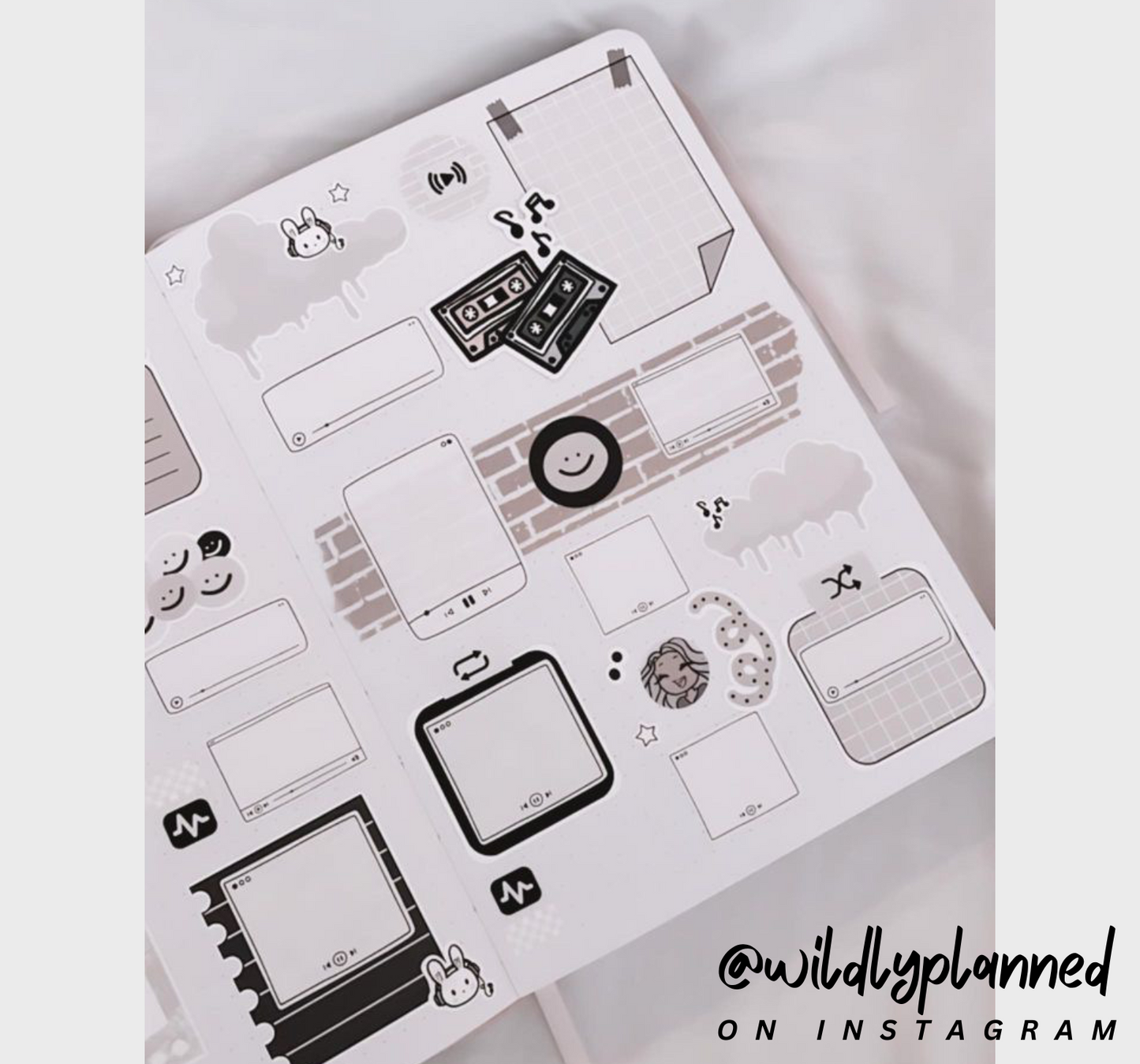Minimal Doodle Box Stickers