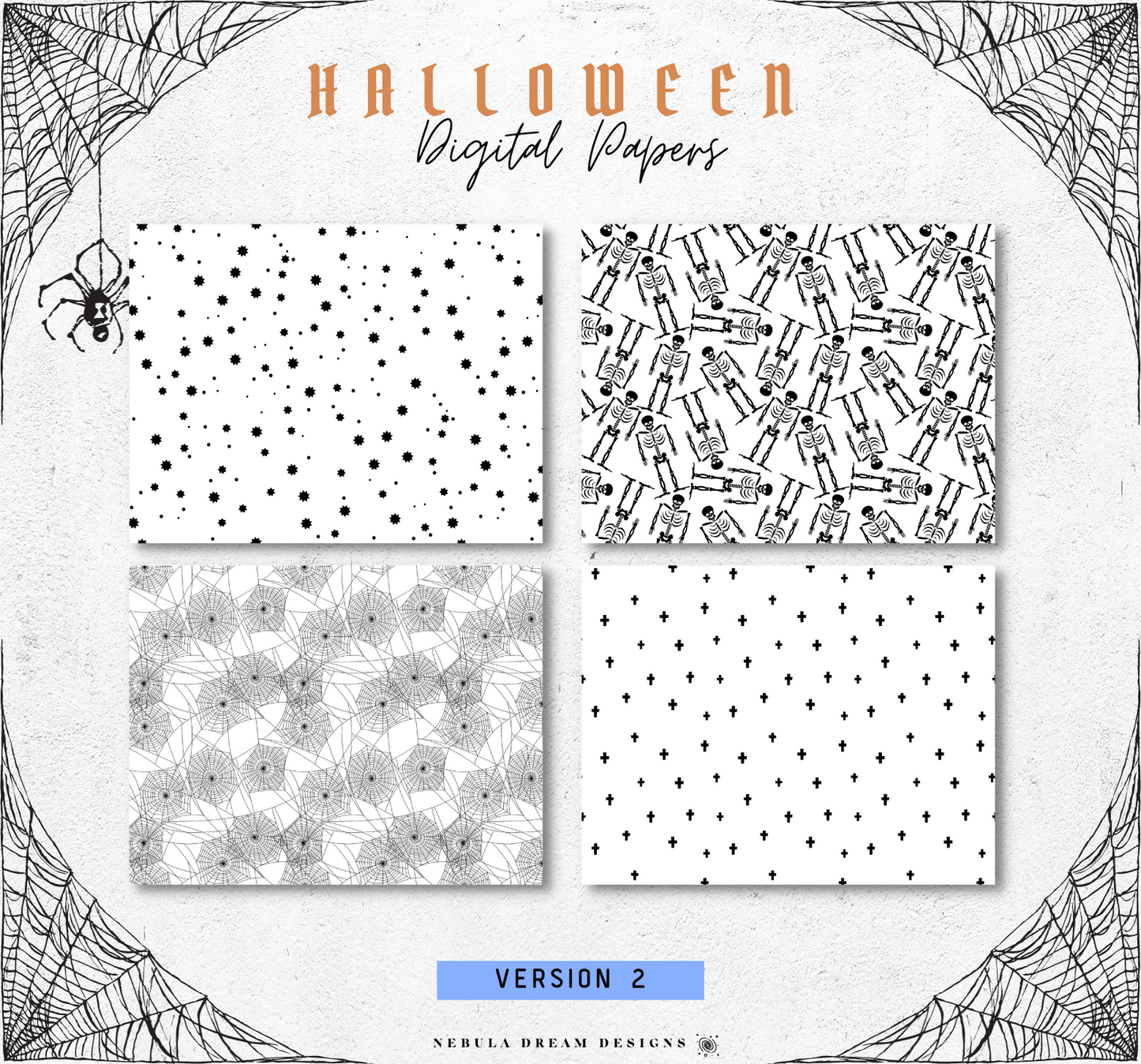 Digital Papers - Halloween V2