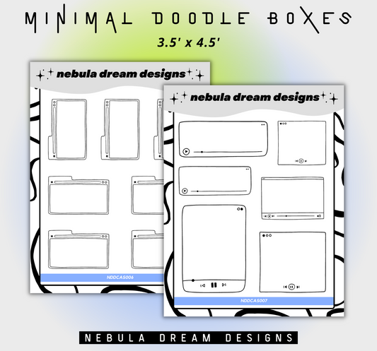 Minimal Doodle Box Stickers