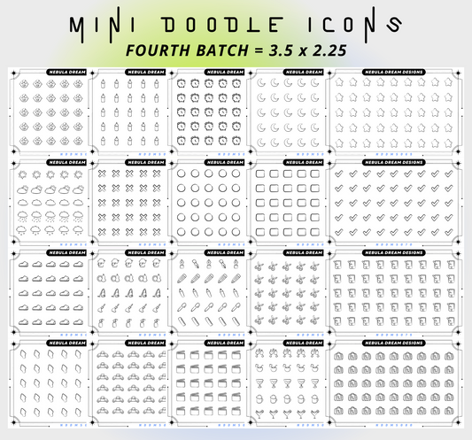 ✦NEW✦ Mini Doodle Icon Stickers - 4th Batch