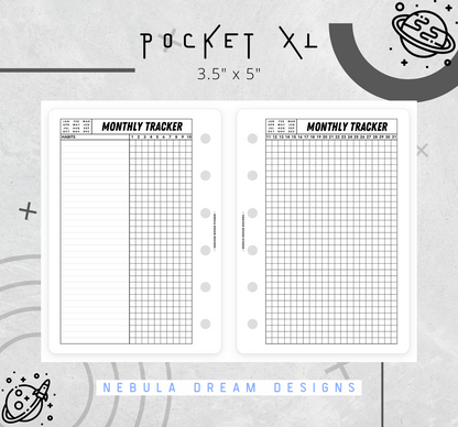 Nylo Inserts - Monthly Tracker