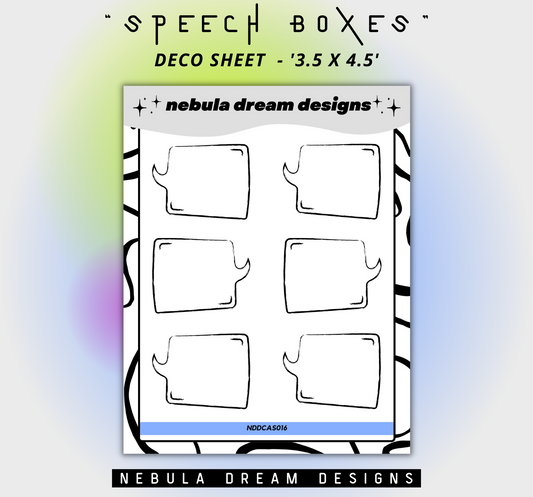 ✦NEW✦ Deco - Speech Boxes