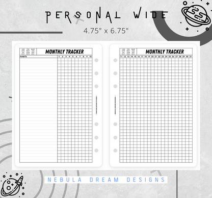 Nylo Inserts - Monthly Tracker