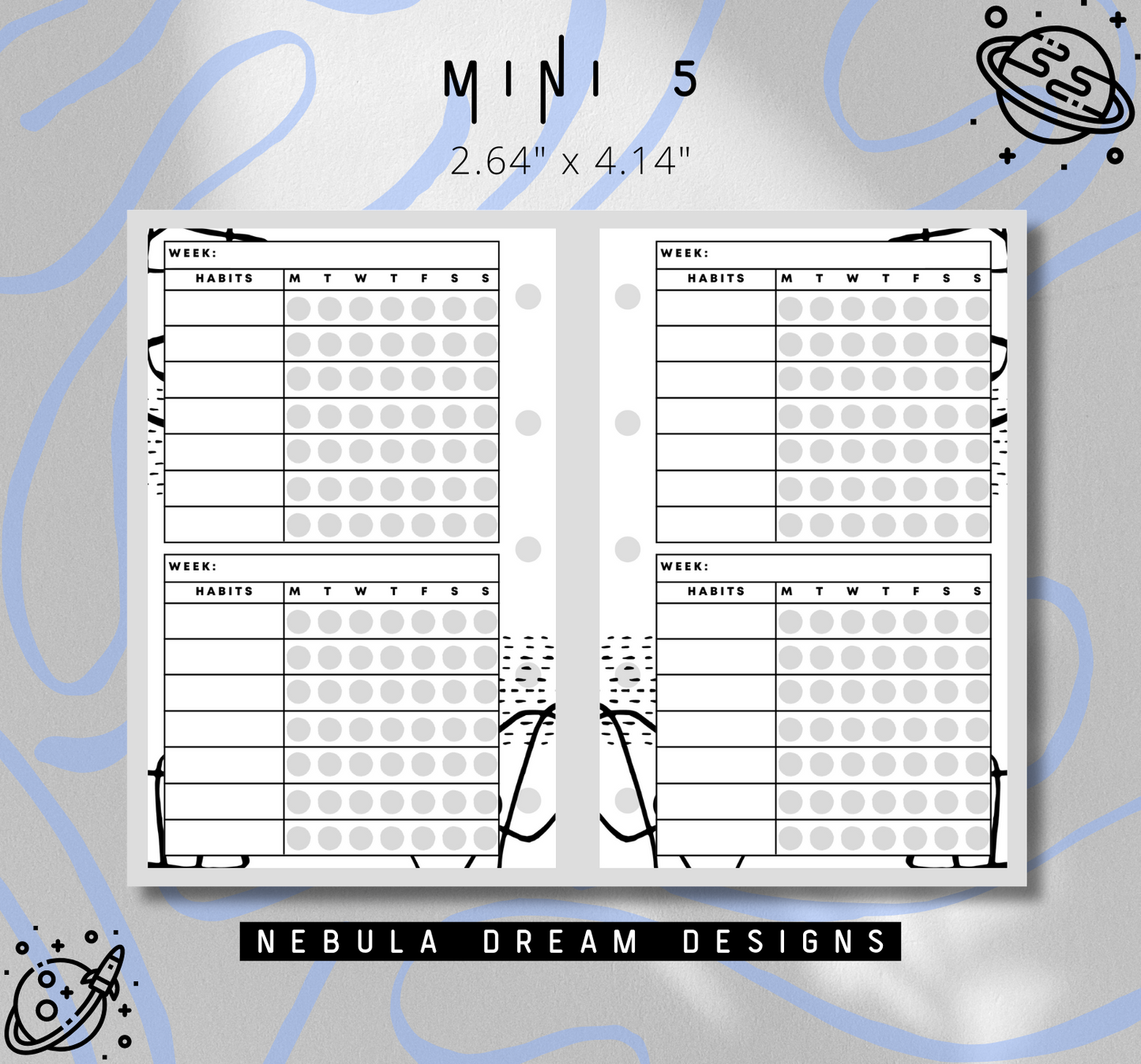 Lecia Inserts - Habit Tracker: 2WO1P