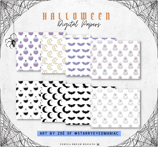 Digital Papers - Halloween V1